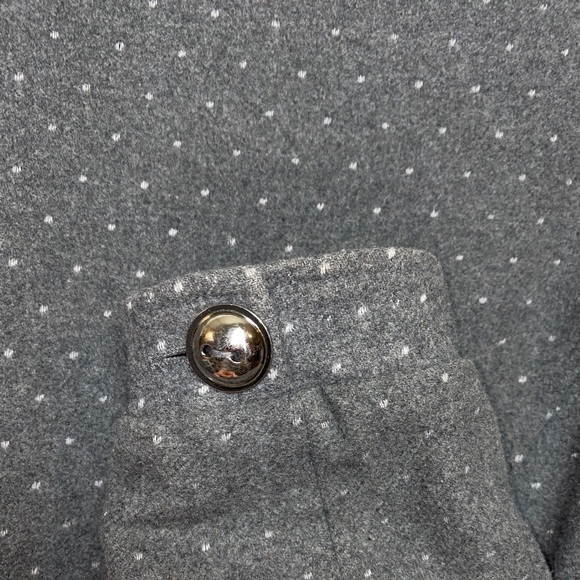 Pink Envelope Double Breasted Bow Back Dot Peplum Jacket size medium - Picture 7 of 11